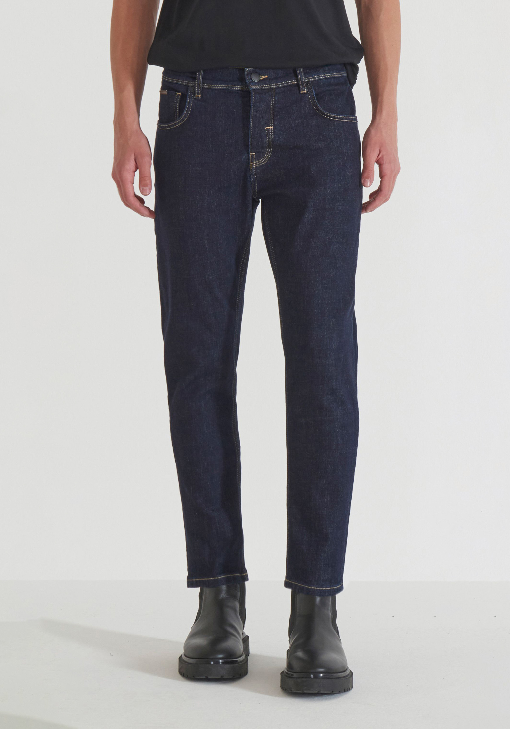 JEANS "ARGON" SLIM FIT ANKLE LENGHT IN DENIM BLU