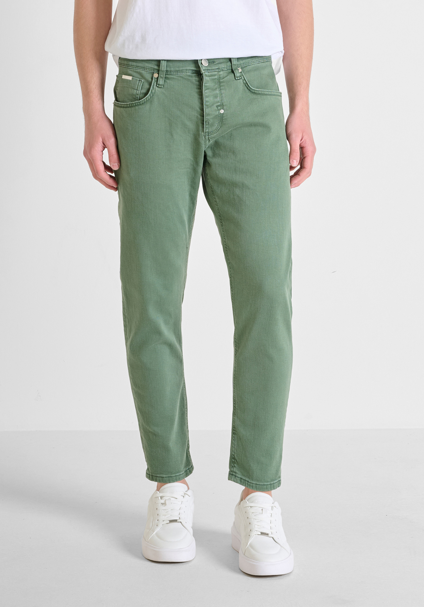 JEANS SLIM ANKLE LENGHT FIT "ARGON" IN DENIM COLORATO