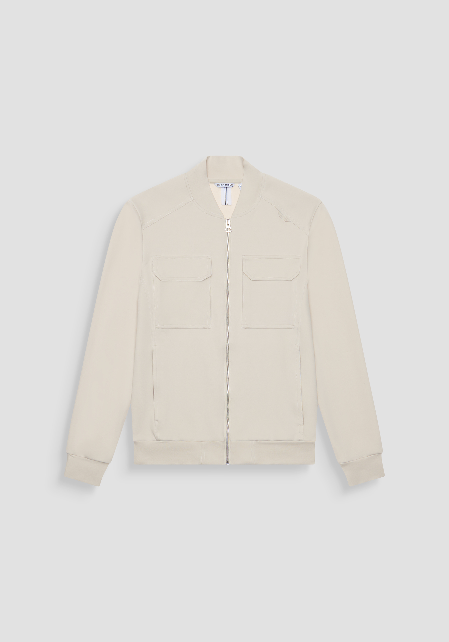 FELPA REGULAR FIT IN MISTO COTONE CON PATCH LOGATA