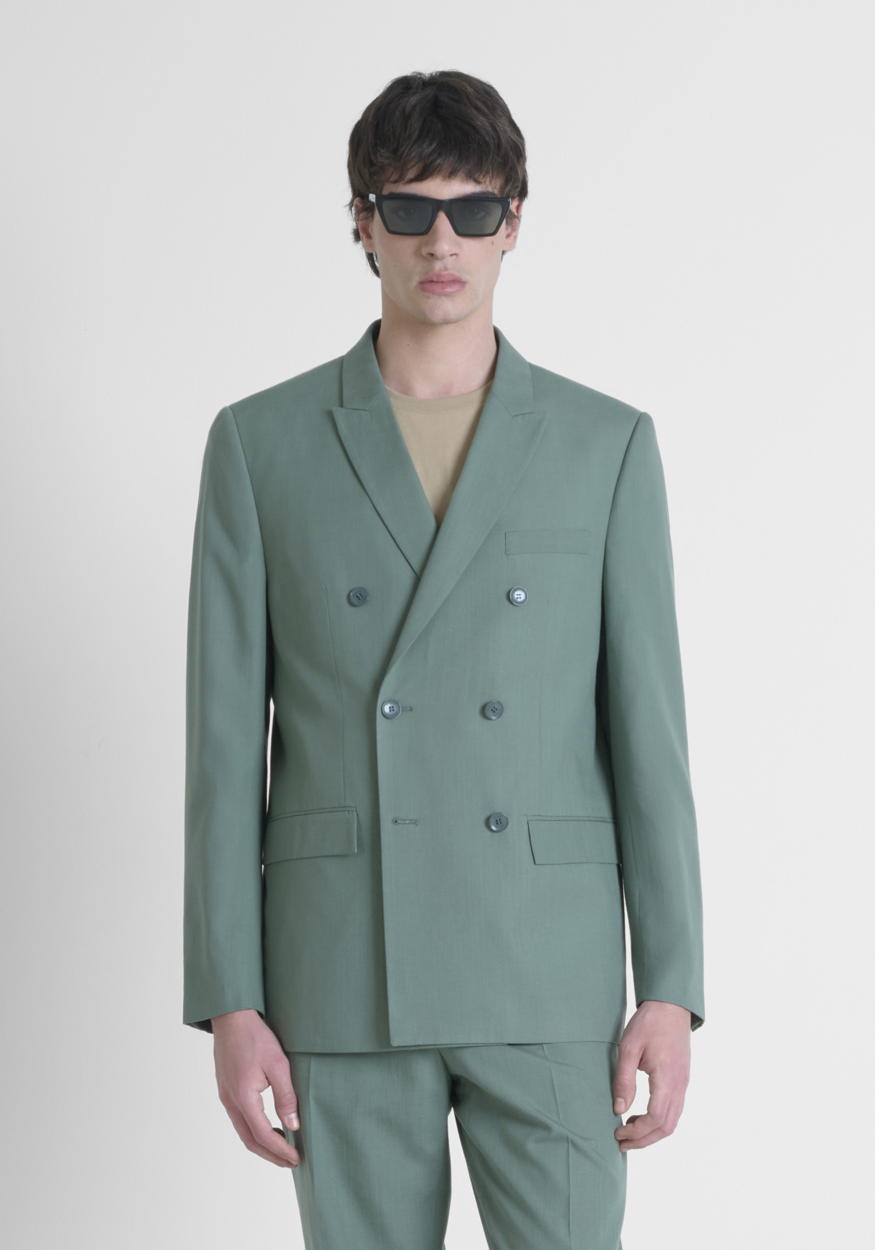 GIACCA REGULAR FIT "ROGER" IN LYOCELL E COTONE