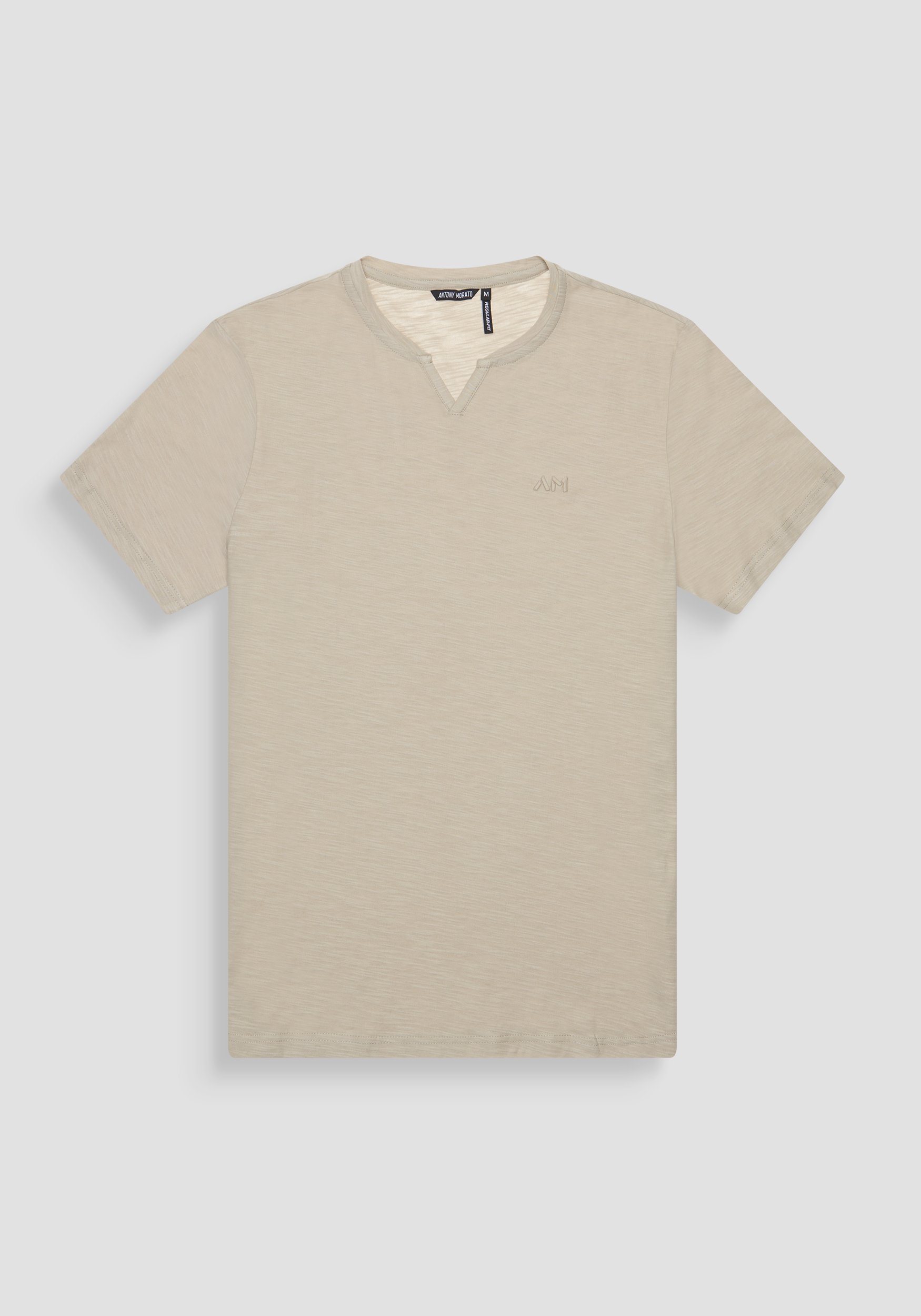 T-SHIRT REGULAR FIT IN JERSEY DI COTTON CON LOGO RICAMATO