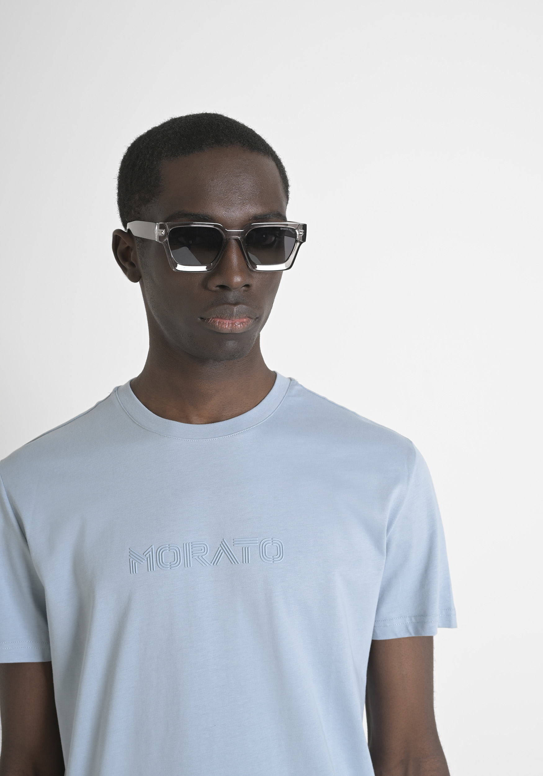 T-SHIRT REGULAR FIT IN JERSEY DI COTONE E LOGO STAMPATO