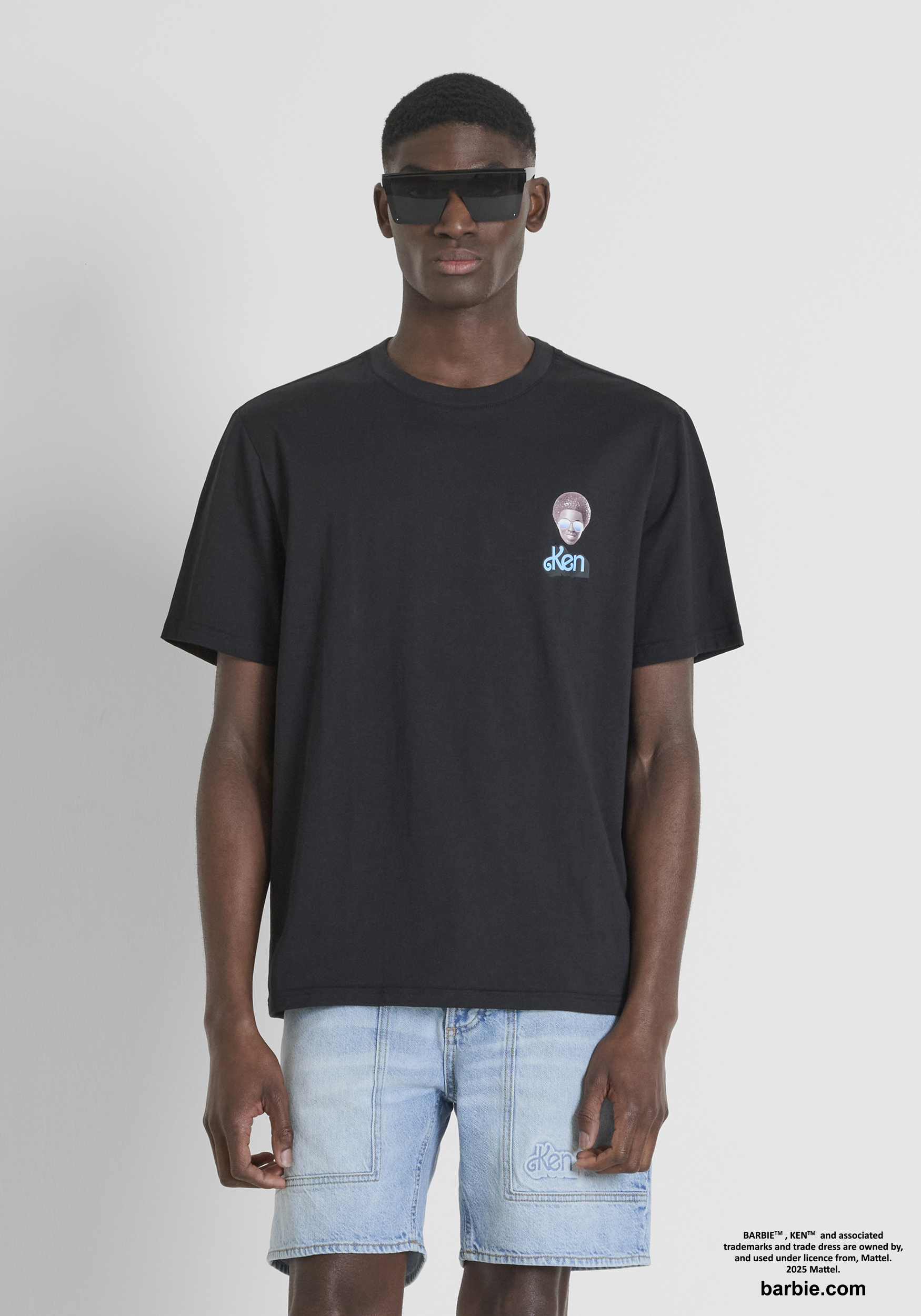 T-SHIRT RELAXED FIT IN JERSEY DI COTONE CON STAMPA FOTOGRAFICA