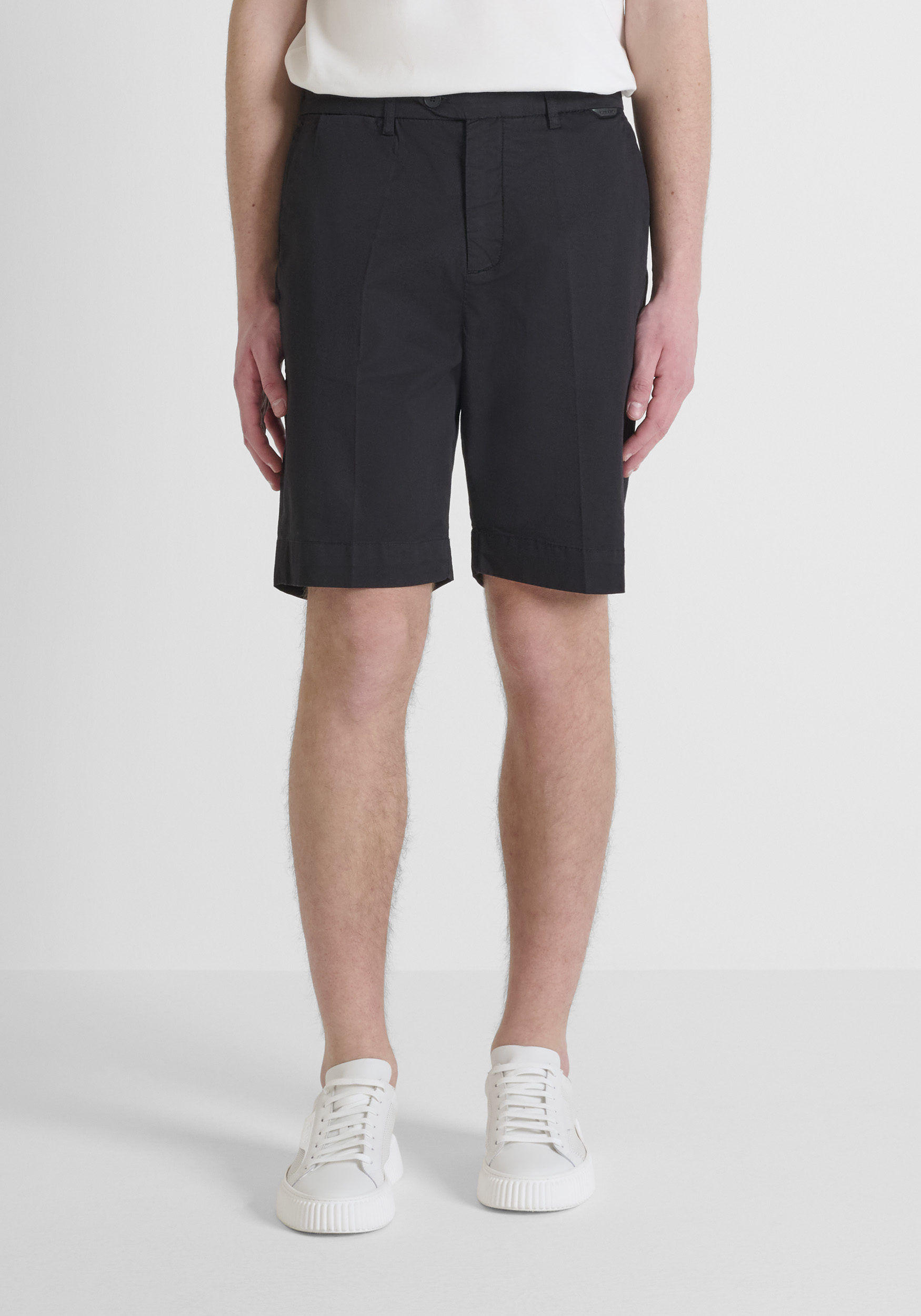 SHORTS SLIM FIT "MARK" IN MISTO COTONE ELASTICO
