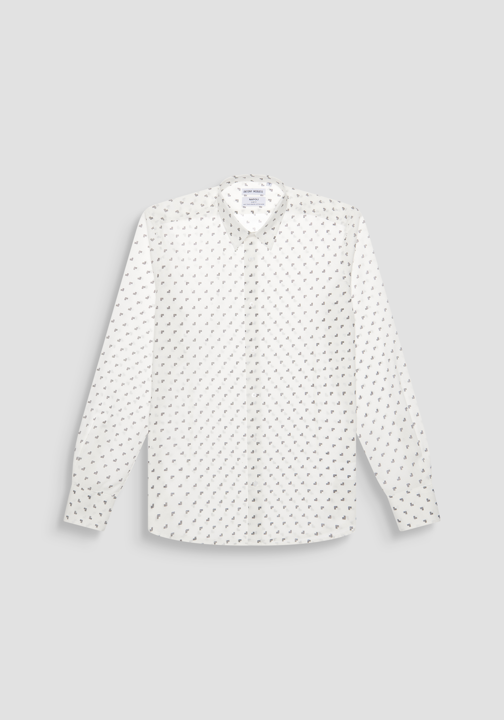 CAMICIA SLIM FIT "NAPOLI" IN MISTO COTONE