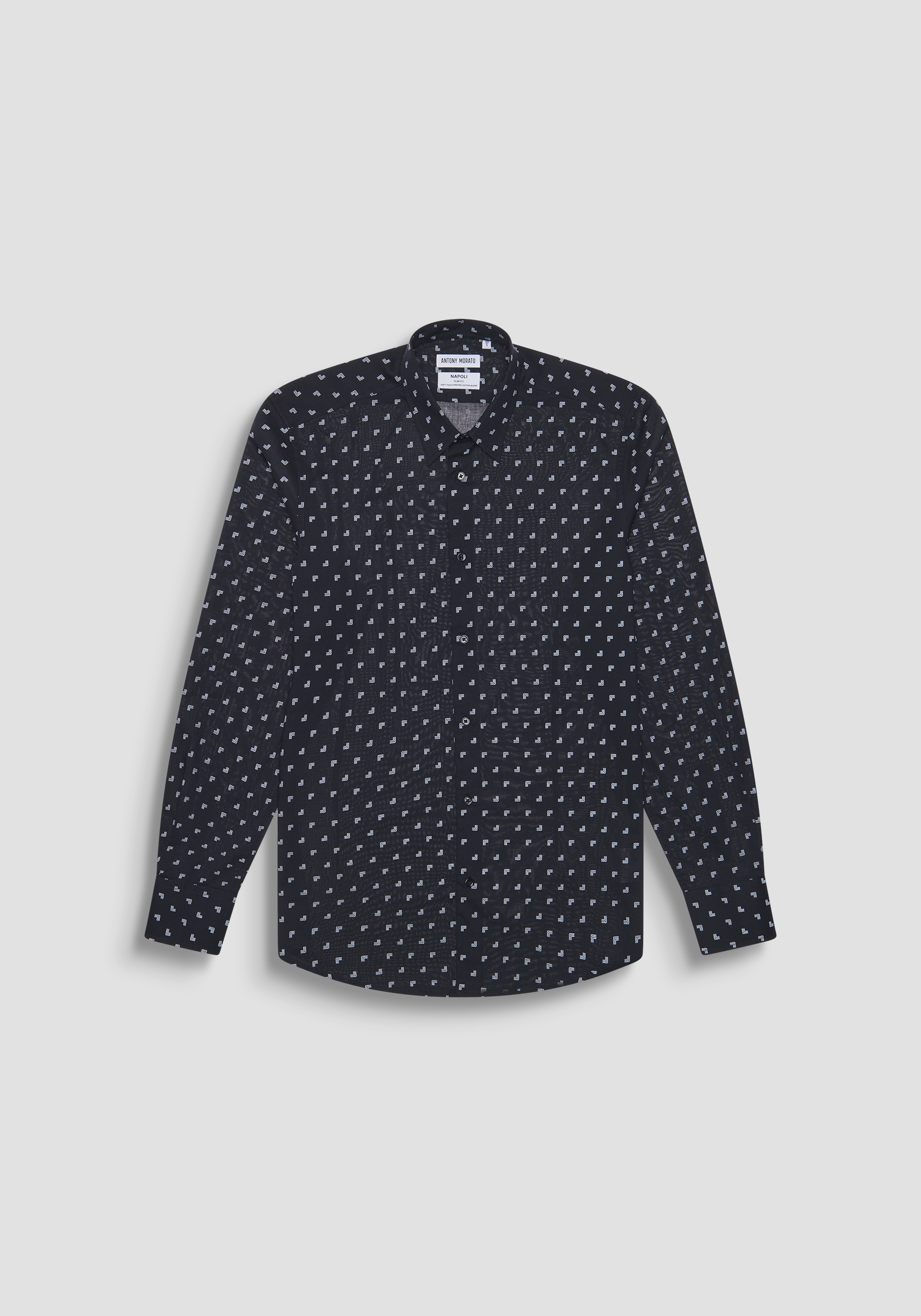 CAMICIA SLIM FIT "NAPOLI" IN MISTO COTONE