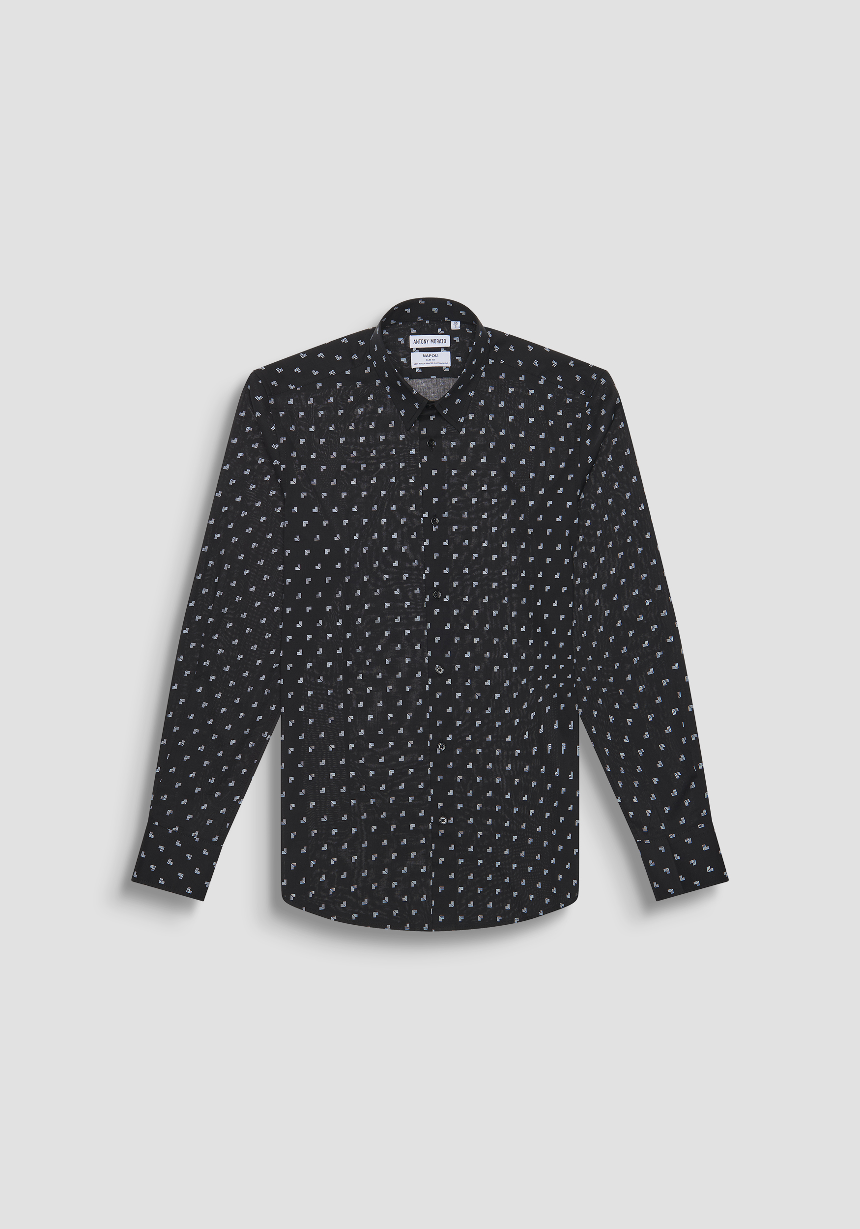 CAMICIA SLIM FIT "NAPOLI" IN MISTO COTONE