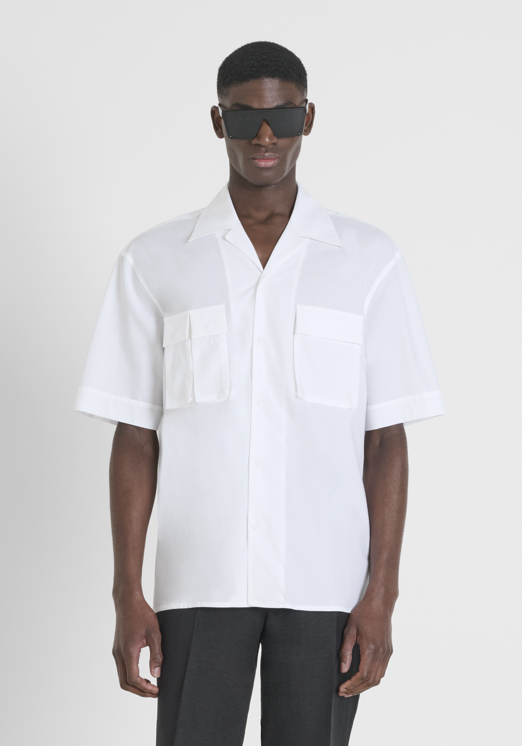 CAMICIA RELAXED FIT "GRANADA" IN POPELINE MISTO