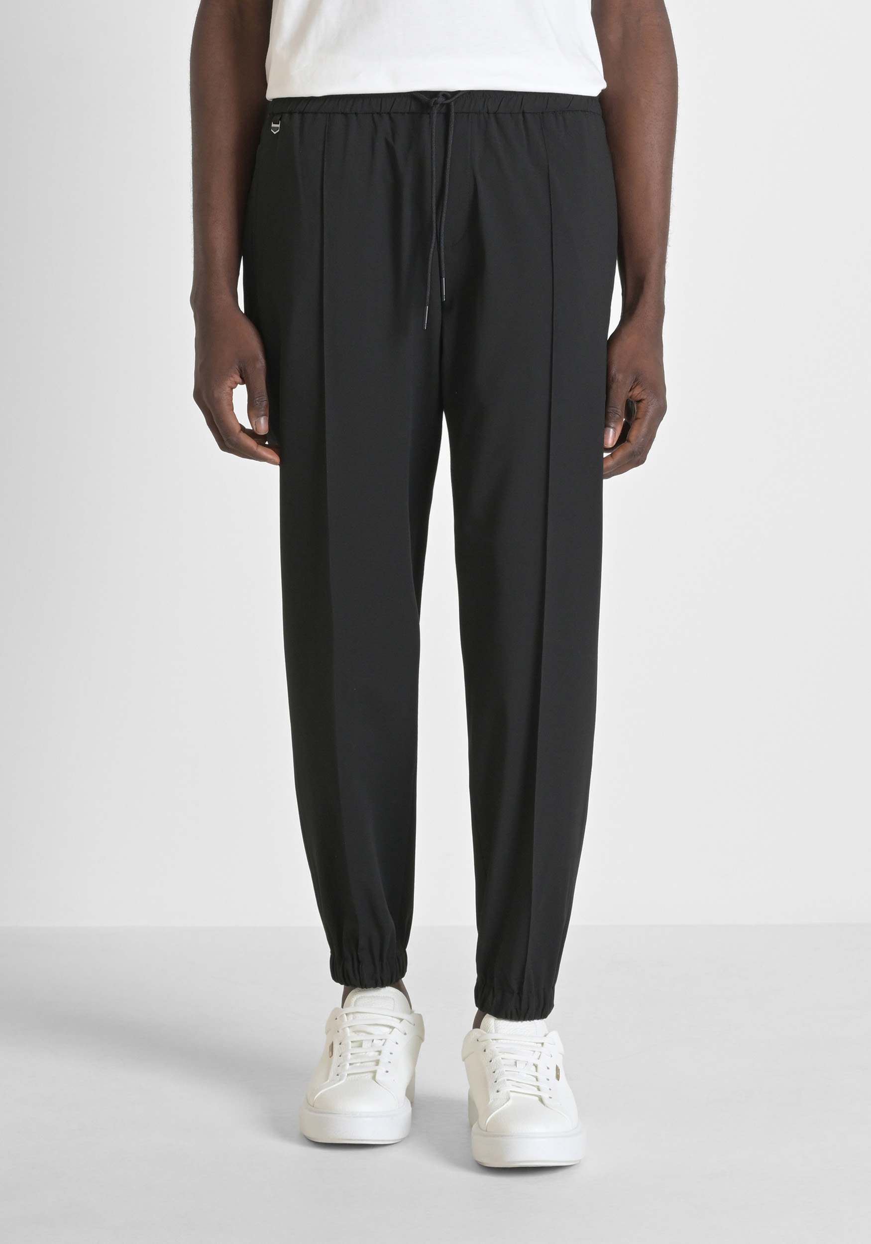 PANTALONI REGULAR FIT "NATE" IN MISTO VISCOSA ELASTICA
