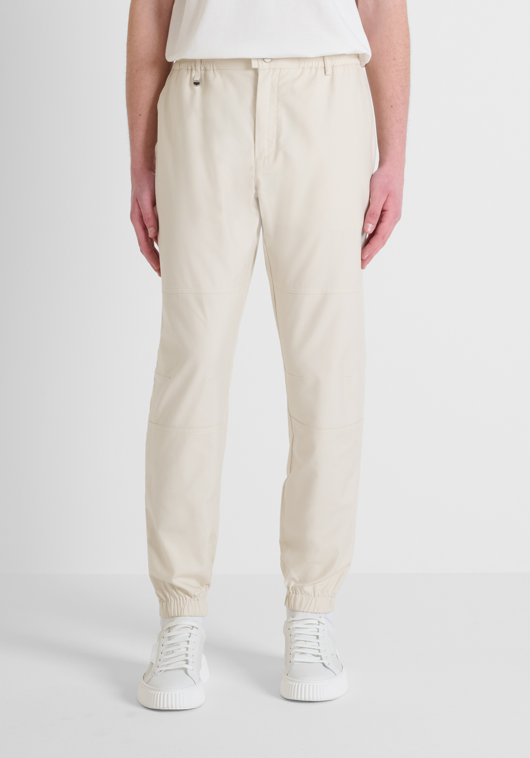 PANTALONI REGULAR FIT "KENT" IN TWILL DI COTONE