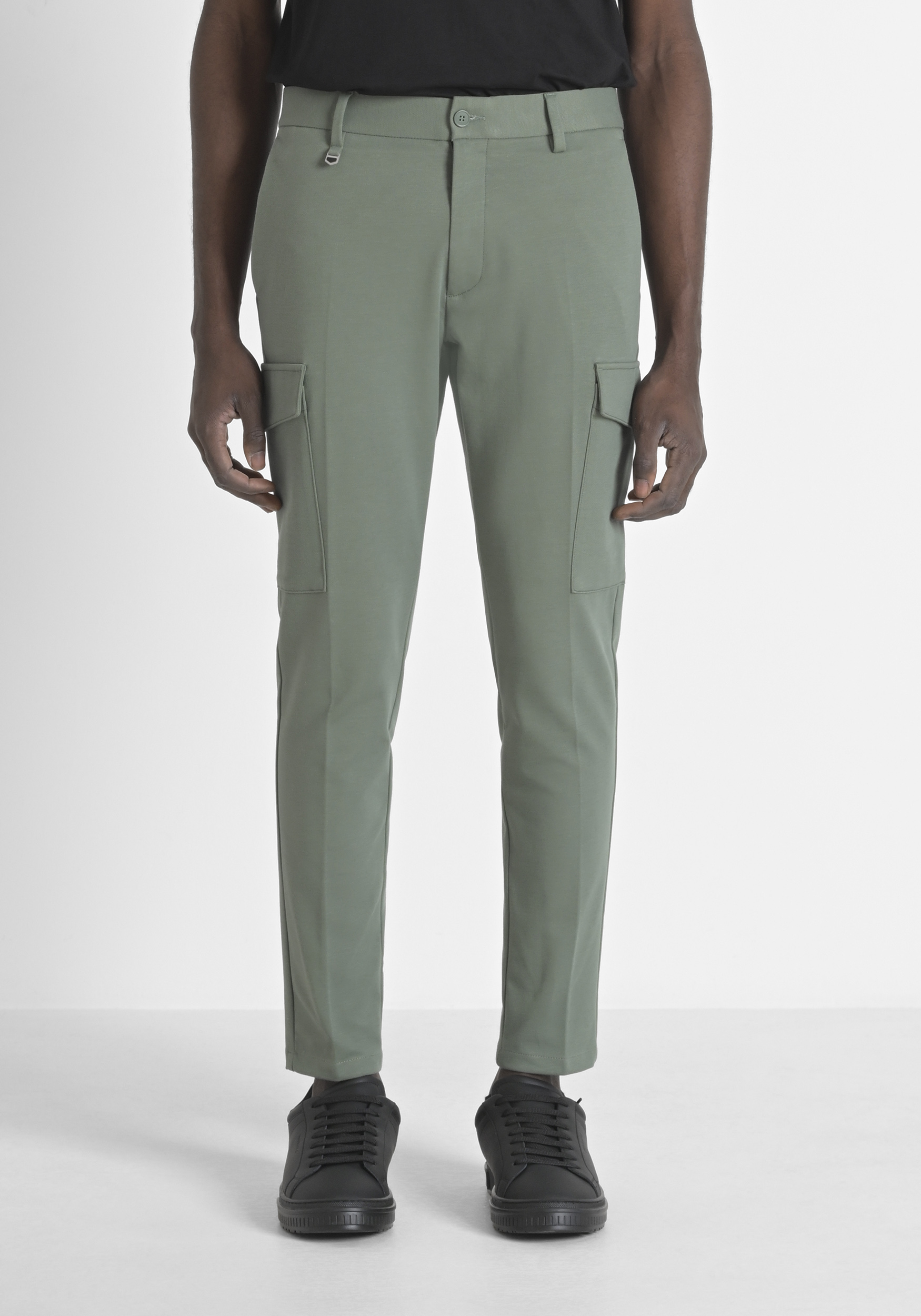 PANTALONI SKINNY FIT "BJORN" IN MISTO COTONE ELASTICO