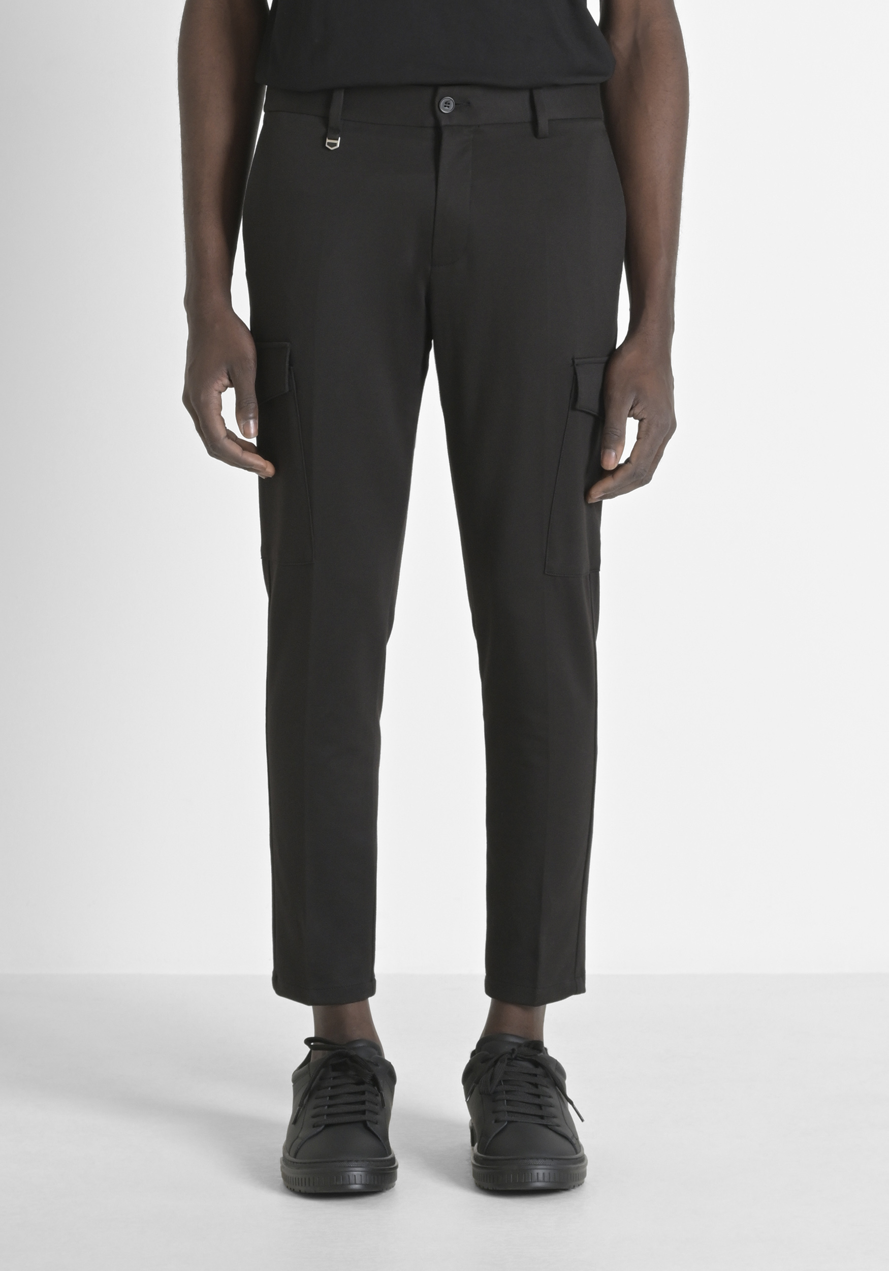 PANTALONI SKINNY FIT "BJORN" IN MISTO COTONE ELASTICO