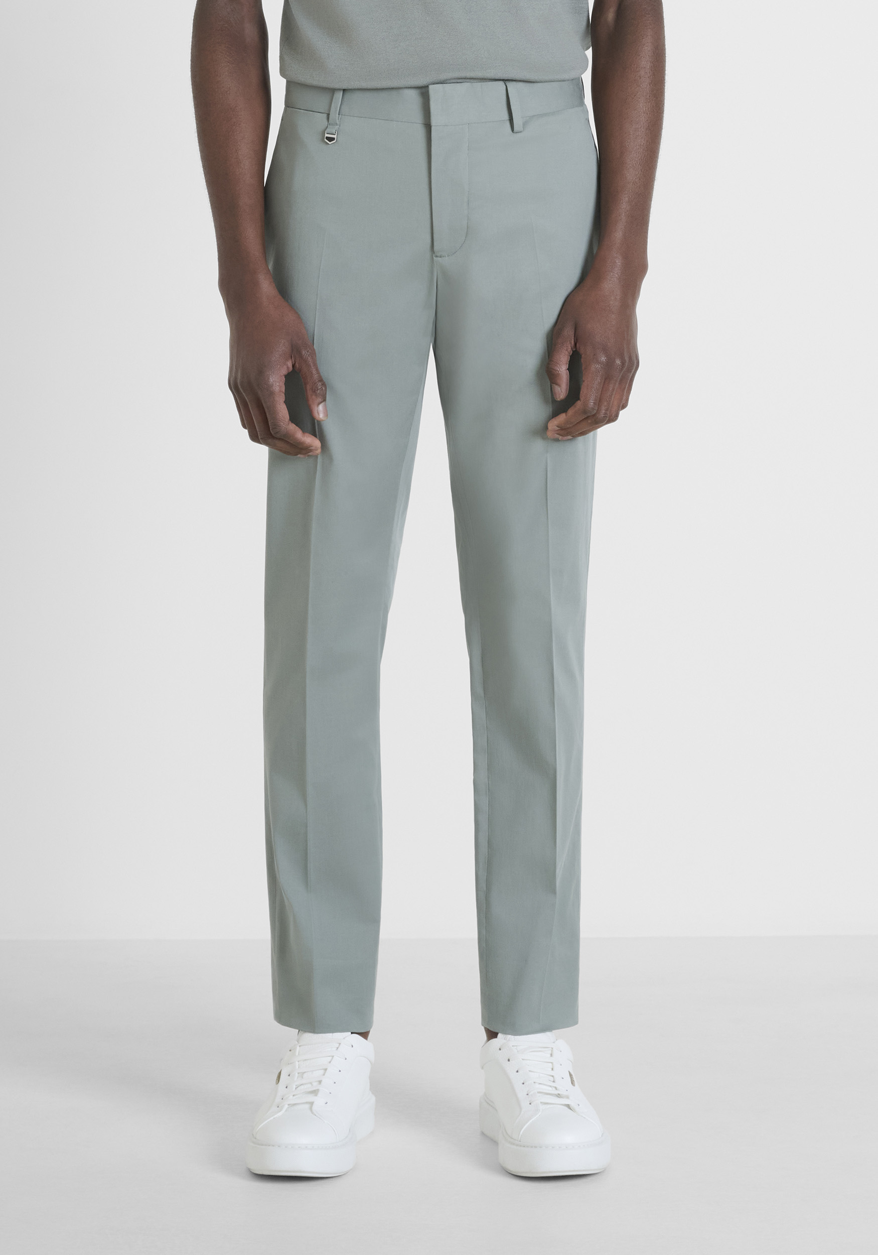 PANTALONI SLIM FIT "BONNIE" IN MISTO COTONE ELASTICO