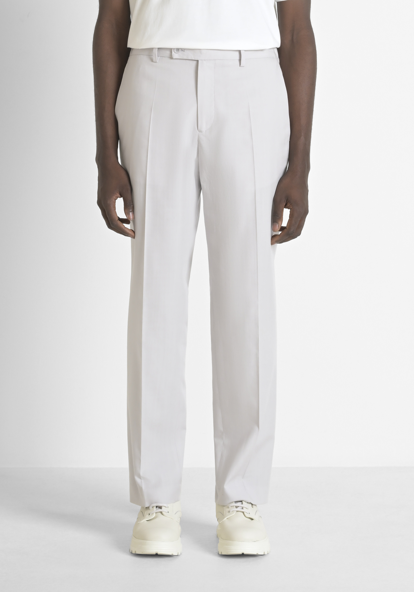 PANTALONI RELAXED FIT "EVAN" IN MISTO COTONE