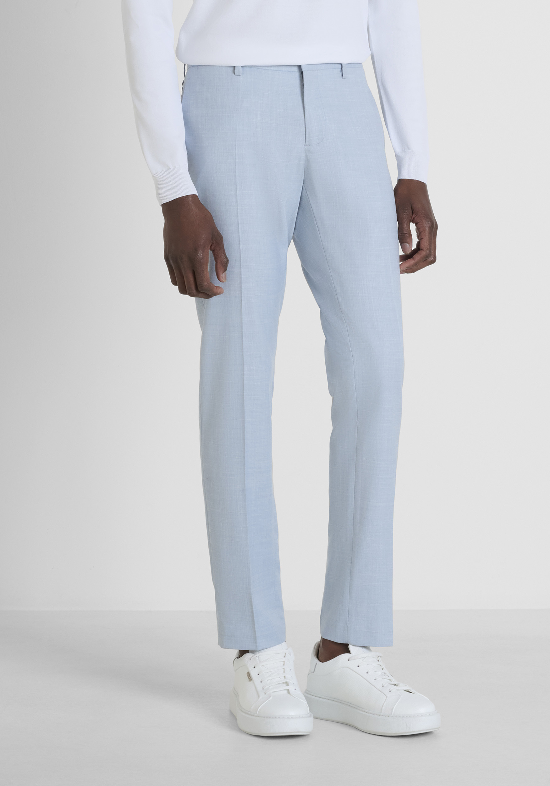PANTALONI SLIM FIT "BONNIE" IN MISTO VISCOSA ELASTICA