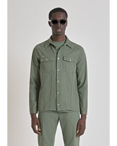 CAMICIA REGULAR FIT "DAN" IN DENIM COLORATO
