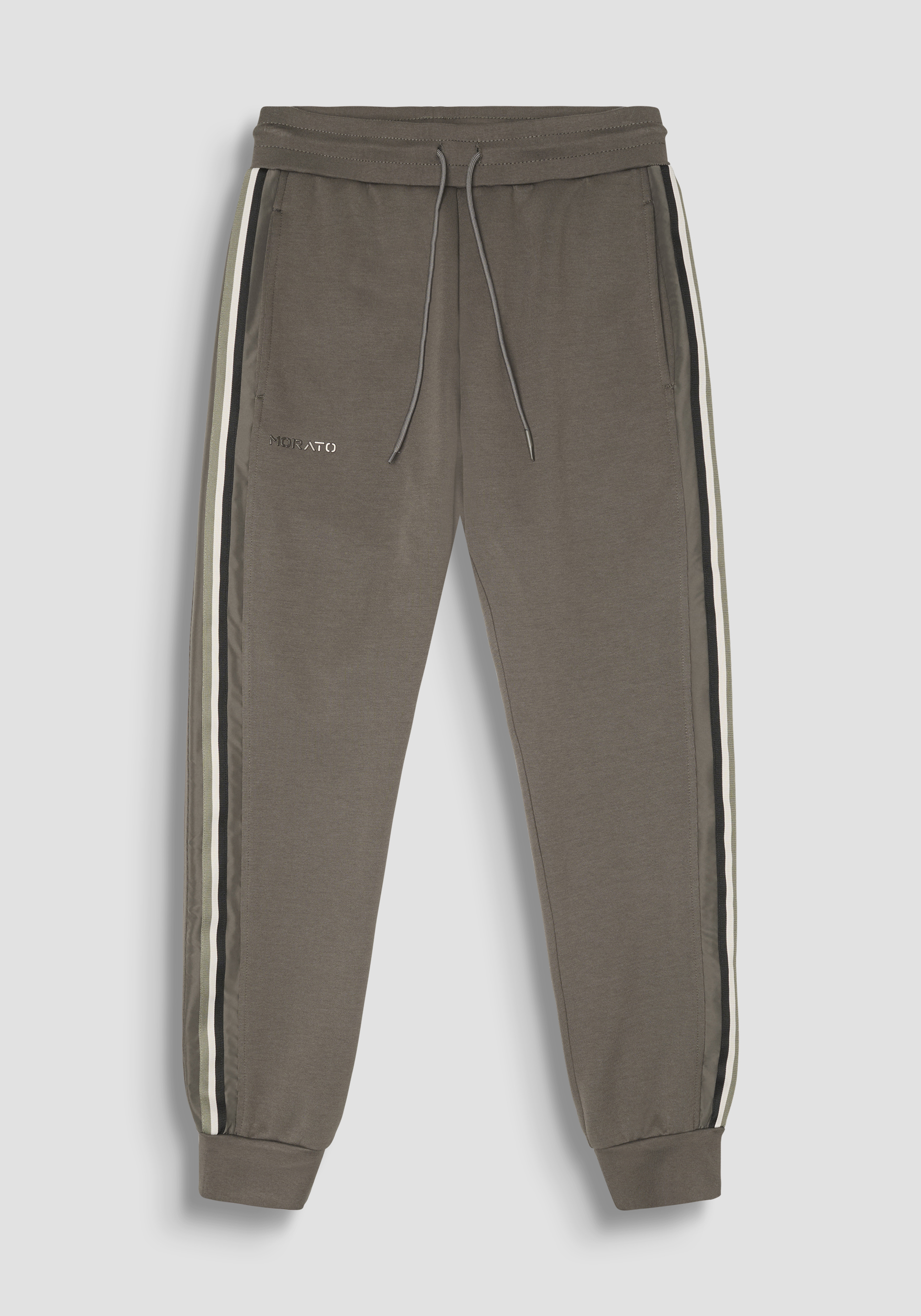 PANTALÓN DE CHÁNDAL REGULAR FIT EN MEZCLA ALGODÓN CON BANDAS