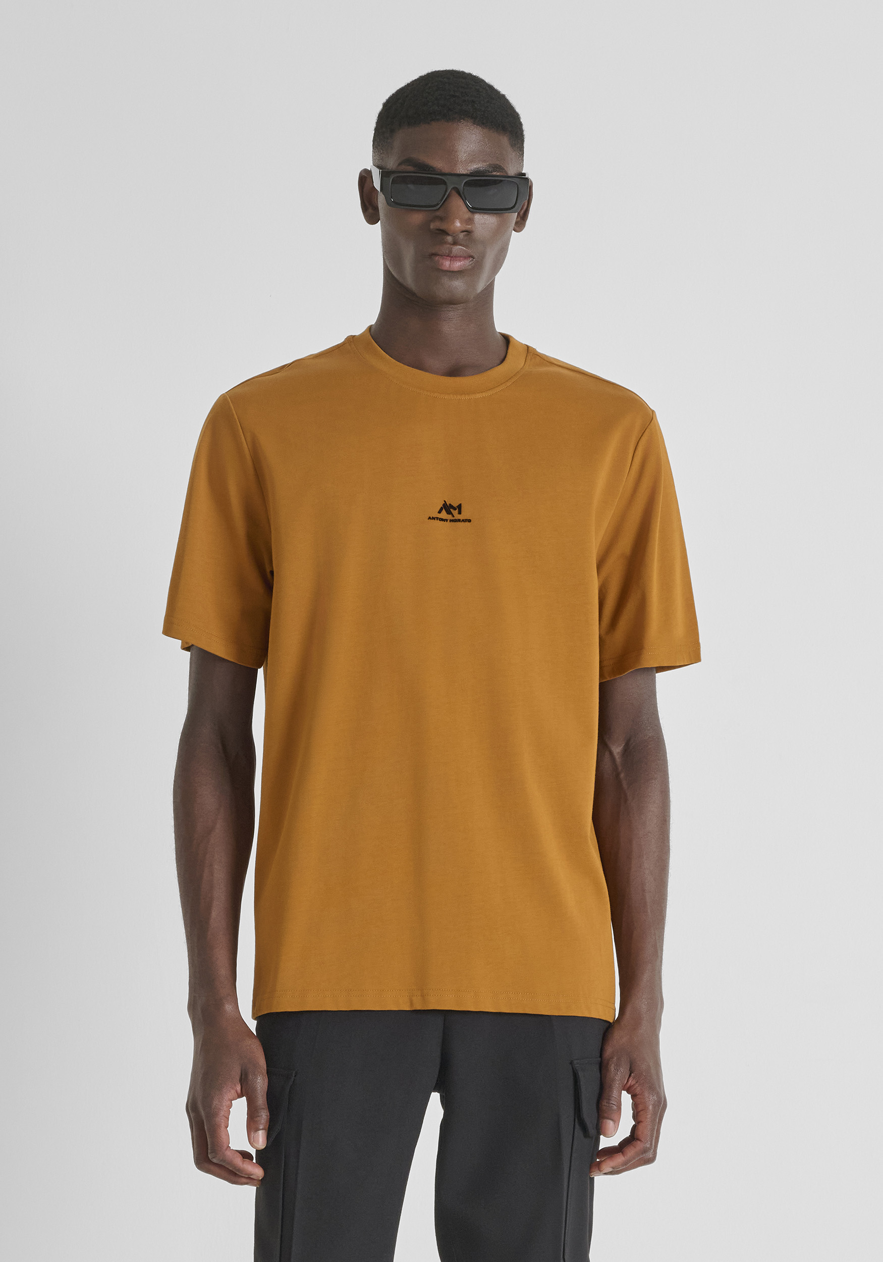 CAMISETA RELAXED EN JERSEY DE ALGODÓN CON LOGO