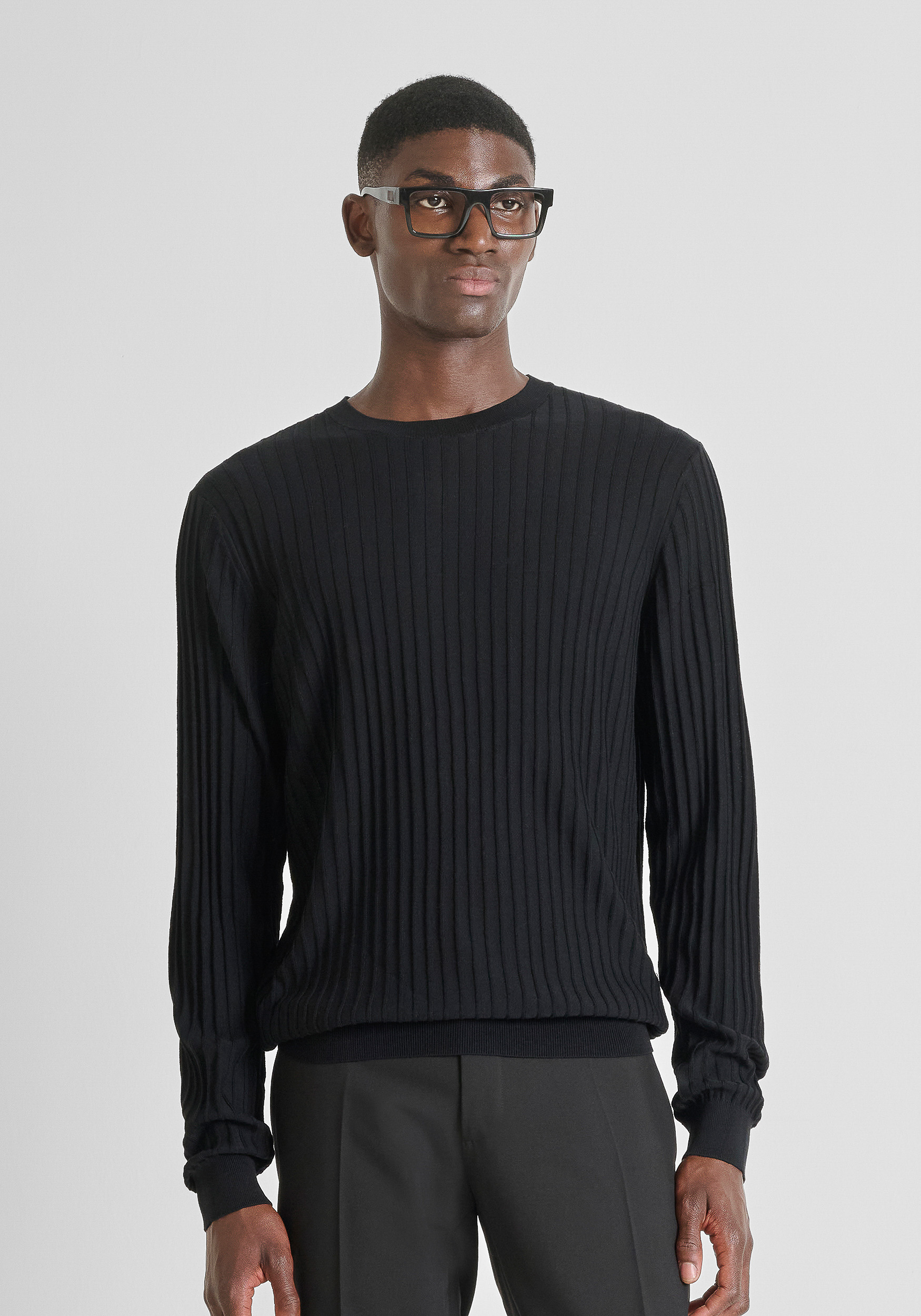 REGULAR FIT WOOL BLEND T-SHIRT