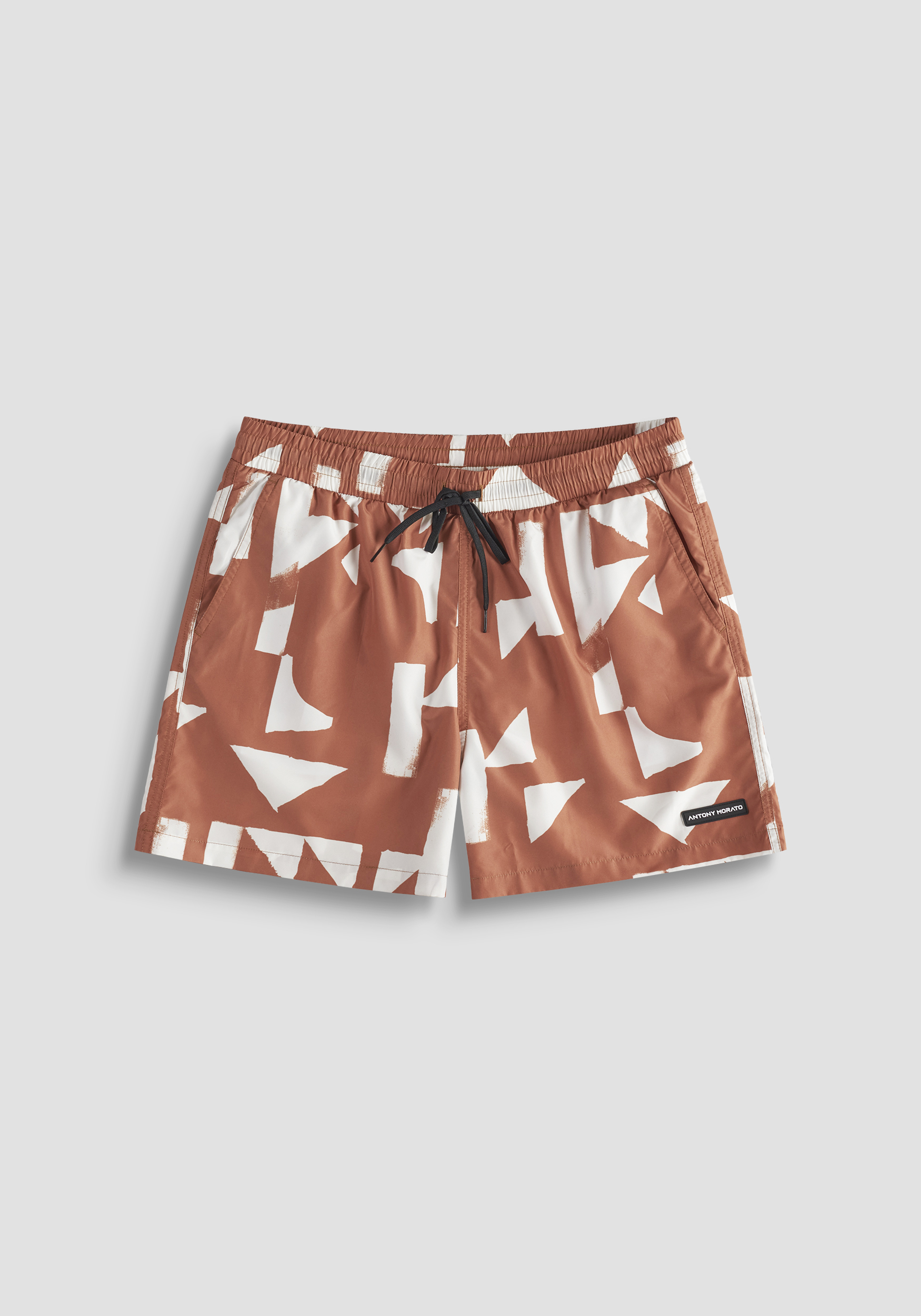 COSTUME REGULAR FIT TESSUTO STAMPA GEOMETRICA