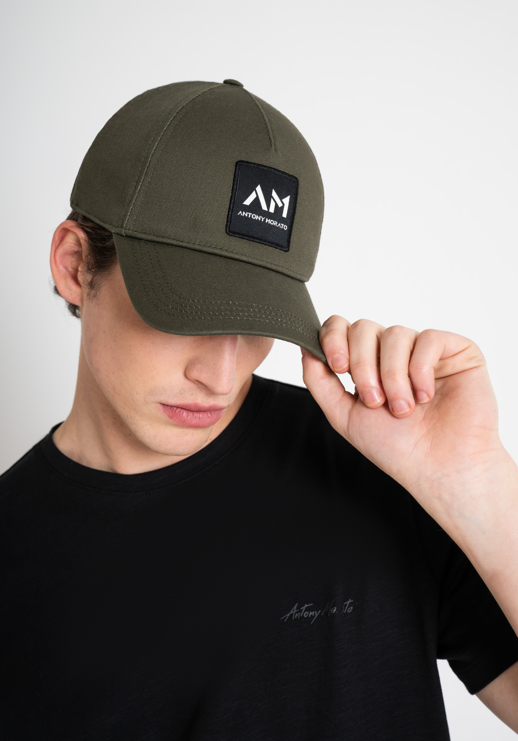 CAPPELLO BASEBALL IN COTONE CON LOGO FRONTALE