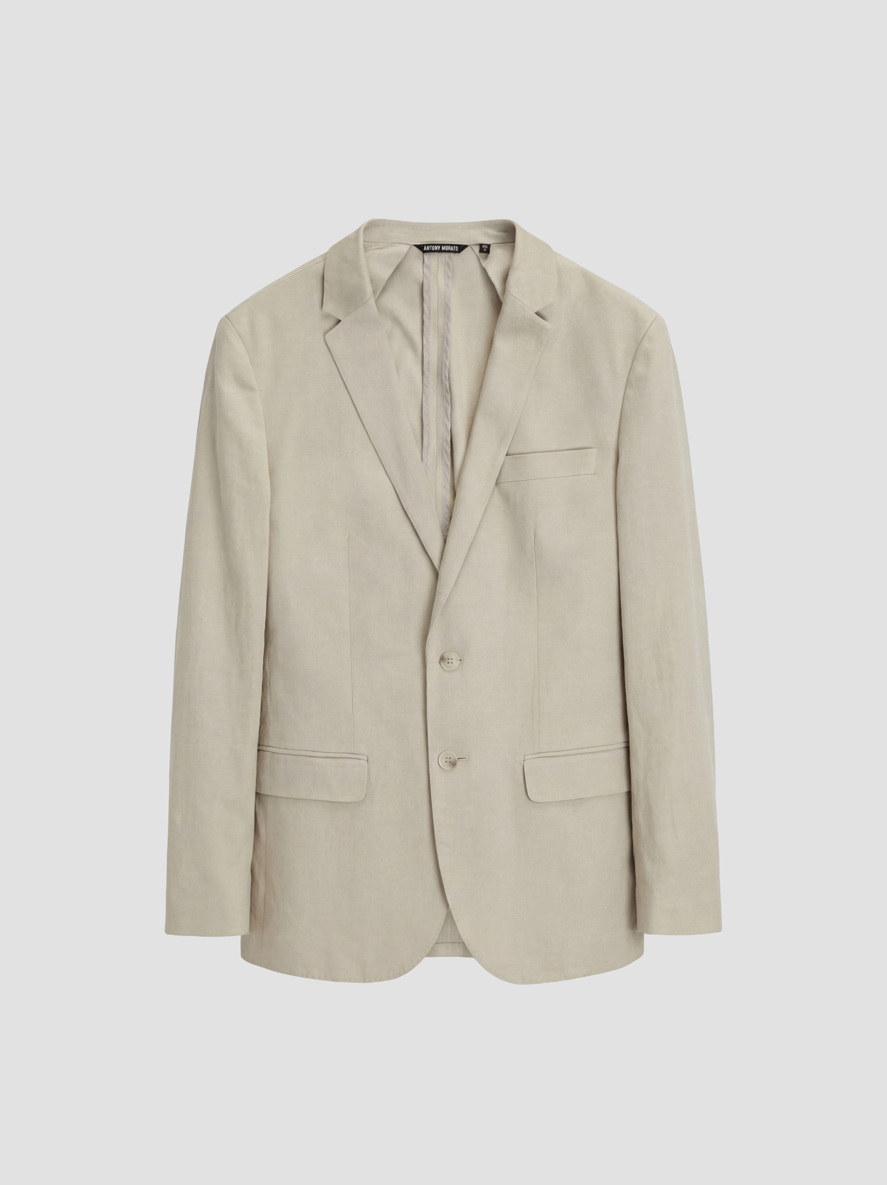 GIACCA SLIM FIT "AMIRA" IN TESSUTO ELASTICIZZATO EFFETTO CAMOSCIO