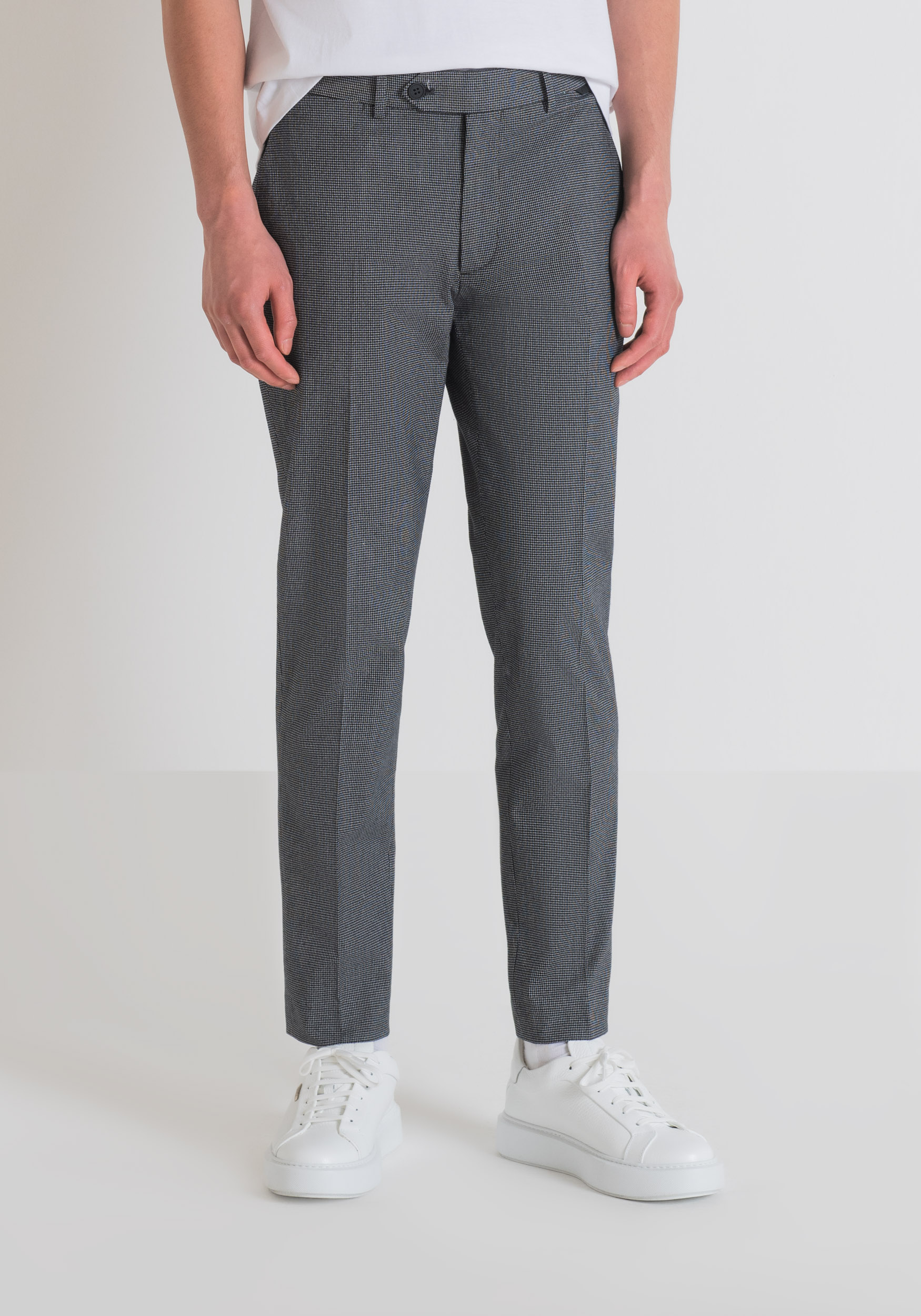 PANTALONI SLIM FIT “MARK” IN COTONE ELASTICO