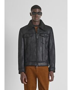 GIUBBOTTO REGULAR FIT IN TESSUTO EFFETTO MORBIDO