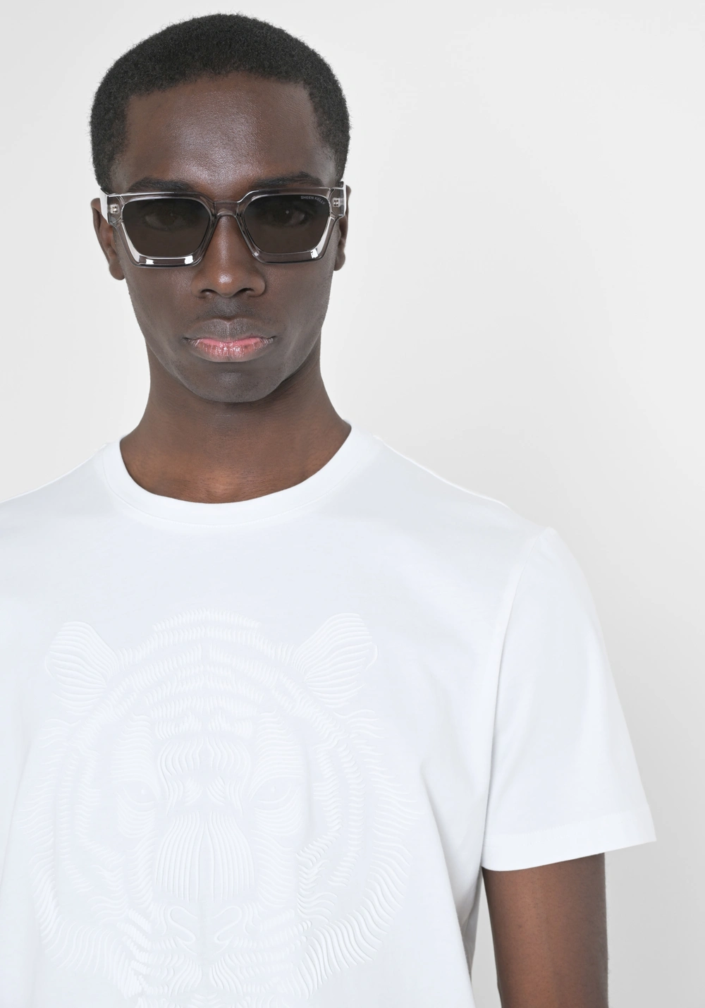 CAMISETA REGULAR FIT DE PUNTO DE ALGODÓN CON ESTAMPADO DE TIGRE - Camisetas y polo | Antony Morato Online Shop