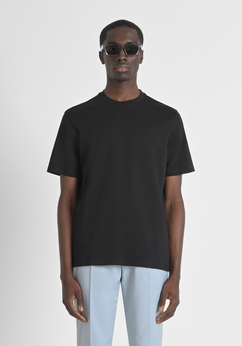 T-SHIRT RELAXED FIT IN JERSEY DI COTONE CON LOGO RICAMATO - T-shirts & Polo Uomo | Antony Morato Online Shop