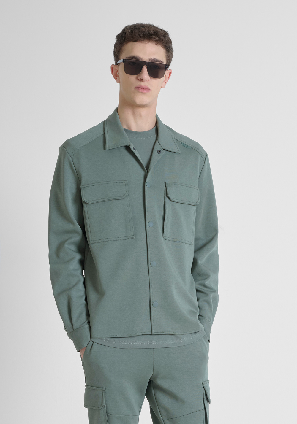 REGULAR FIT SHIRT IN COTTON BLEND WITH POCKETS - Camicie Uomo | Antony Morato Online Shop