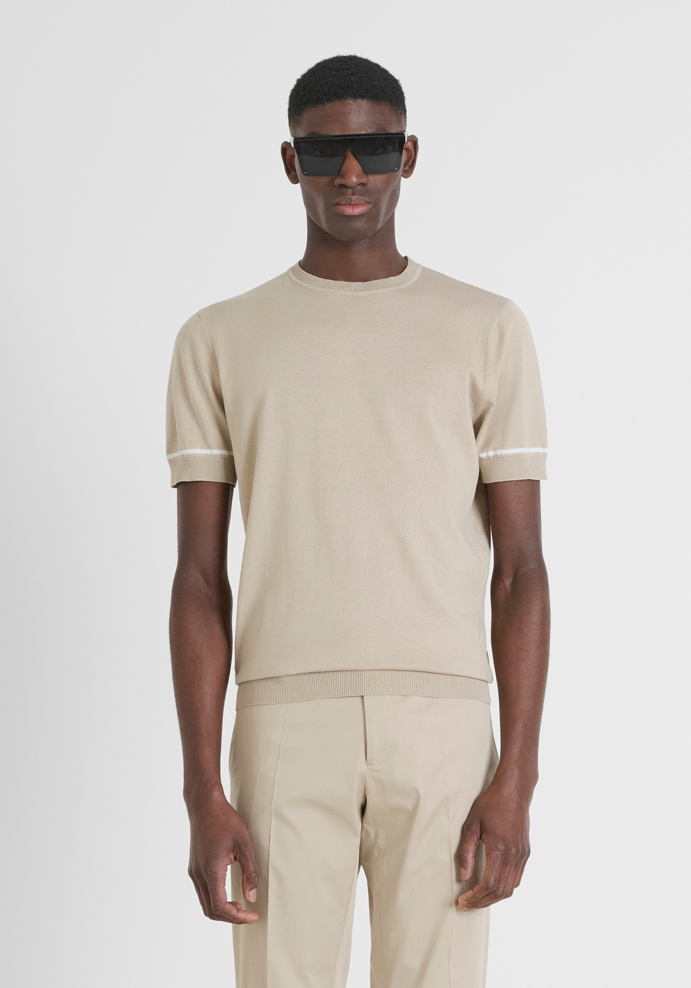 REGULAR FIT SWEATER IN COTTON SUPER FINE YARN - Men's Knitwear | Antony Morato Online Shop