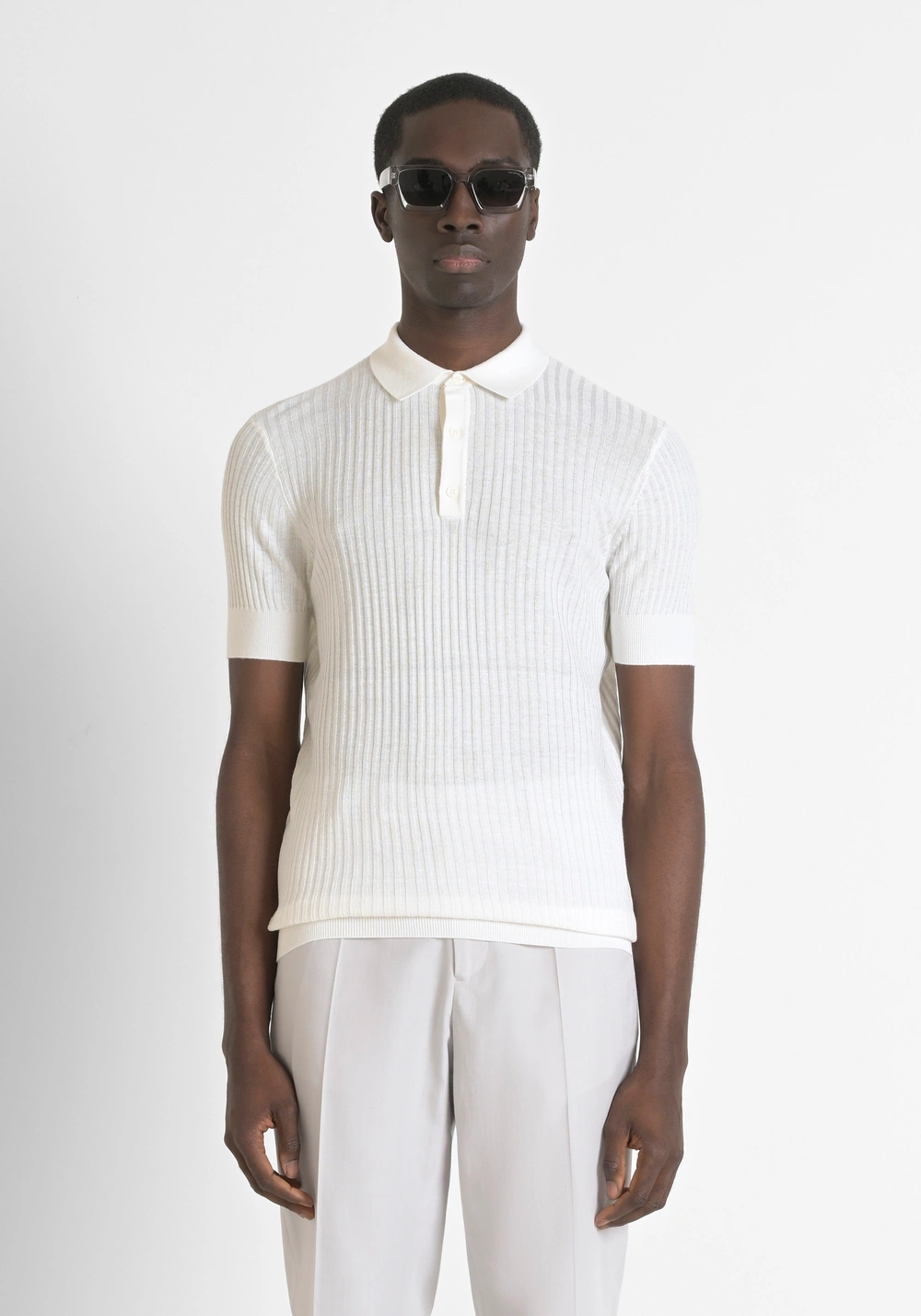 JERSEY REGULAR FIT DE MEZCLA DE ALGODÓN CON LOGOTIPO ESTAMPADO - Prendas de punto | Antony Morato Online Shop