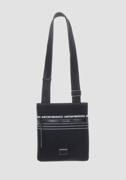 MESSENGER BAG IN POPLIN AND RUBBERISED FABRIC - Logo Mania | Antony Morato Online Shop