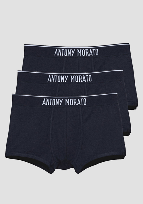 PAQUET DE 3 BOXERS COULEUR UNIE - Sous-vêtements | Antony Morato Online Shop
