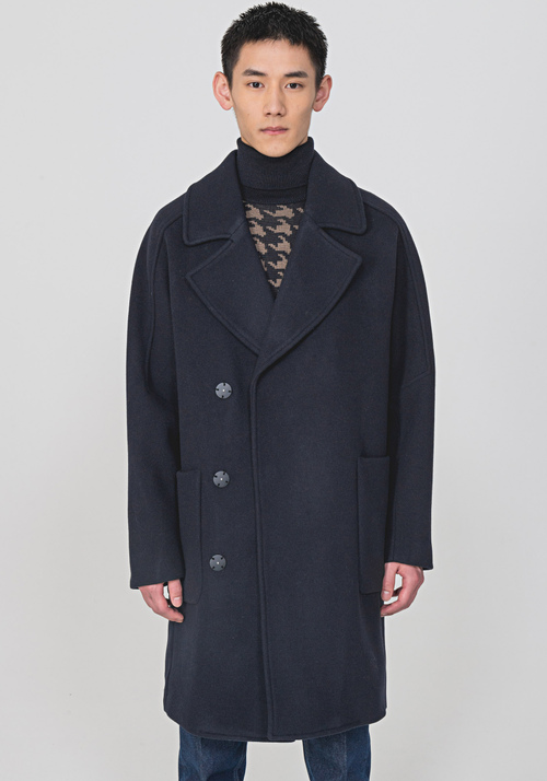 OVERSIZED COAT IN A COSY SUPER-SOFT WOOL BLEND - Field Jackets & Coats | Antony Morato Online Shop