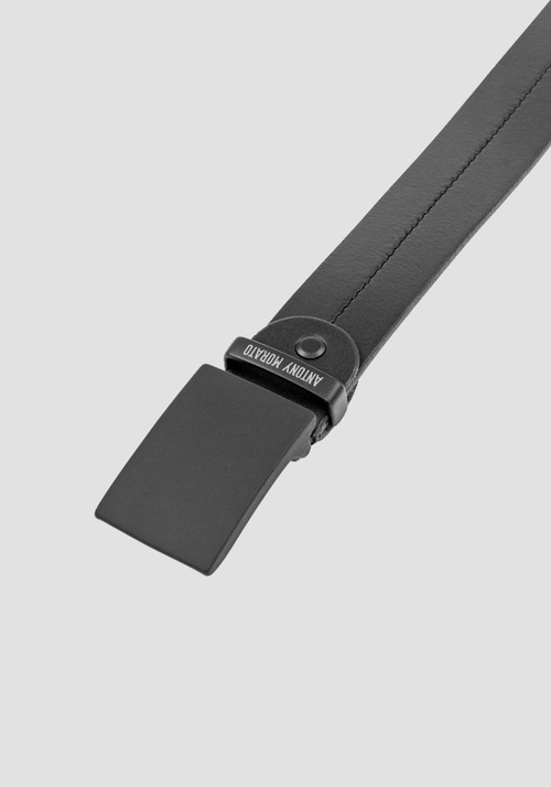LEATHER BELT WITH STITCHED DETAILING - Carry Over | Antony Morato Online Shop