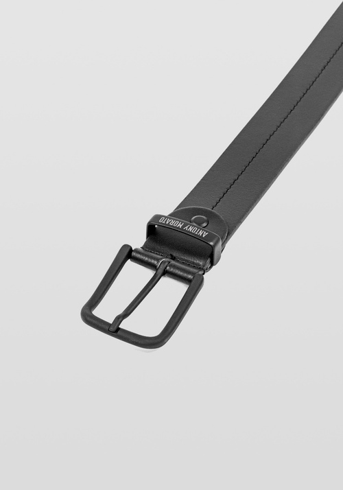 BUCKLED LEATHER BELT WITH MATTE EFFECT - Carry Over | Antony Morato Online Shop