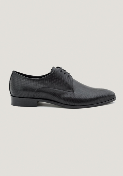 Derby con cordones de piel abatanada - Zapatos formales | Antony Morato Online Shop