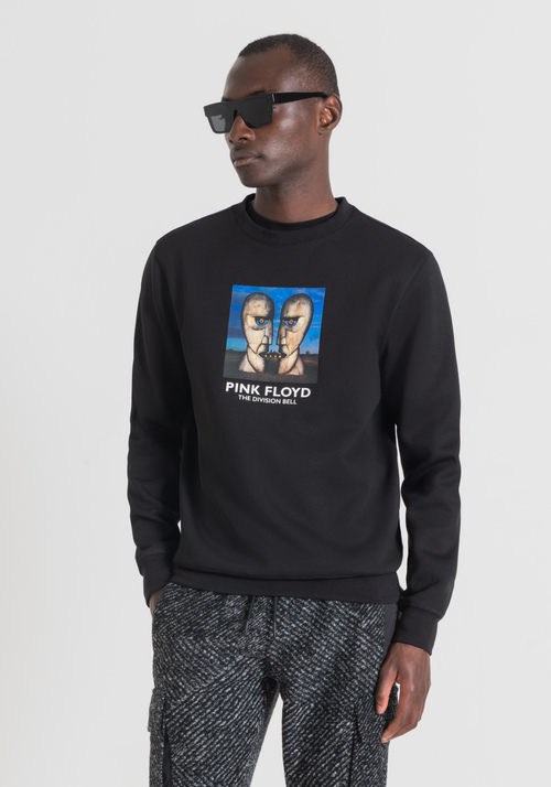 REGULAR FIT CREW NECK SWEATSHIRT WITH PINK FLOYD PRINT - Men's Sweatshirts | Antony Morato Online Shop