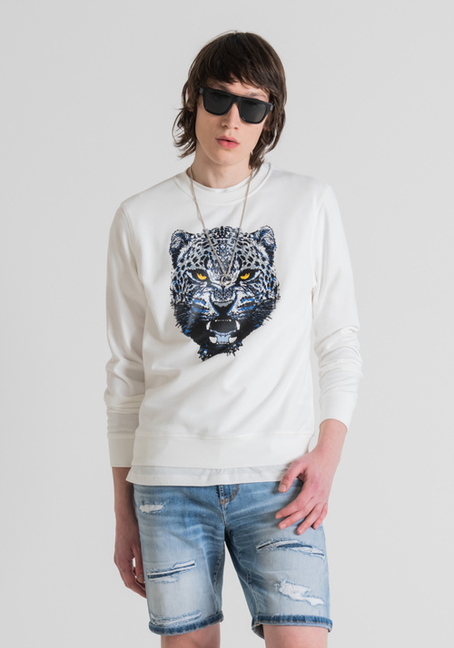 REGULAR-FIT SWEATSHIRT WITH FRONT PRINT - Men's Sweatshirts | Antony Morato Online Shop