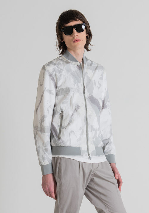 BOMBER JACKET WITH ABSTRACT PRINT - Men's Field Jackets and Coats | Antony Morato Online Shop