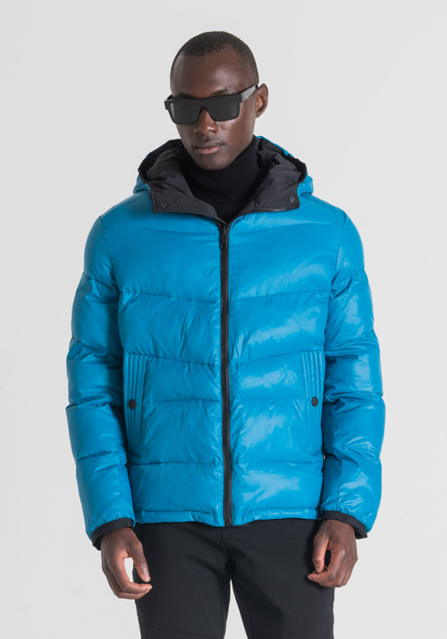 REGULAR-FIT PUFFER JACKET IN REVERSIBLE TECHNICAL FABRIC - Clothing | Antony Morato Online Shop