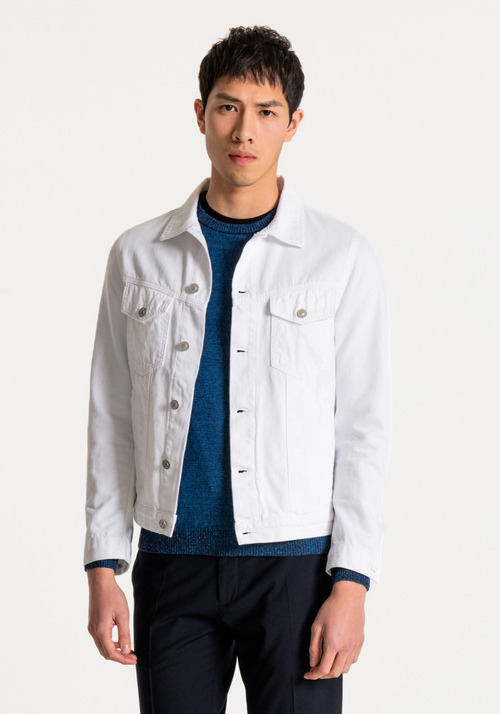 SLIM-FIT “HENDRIX” DENIM JACKET WITH EXPOSED BUTTONS - Archivio 55% OFF | Antony Morato Online Shop