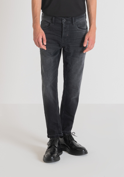 "ARGON" SLIM FIT ANKLE-LENGTH JEANS IN COMFORT DENIM - Men's Slim Fit Jeans | Antony Morato Online Shop