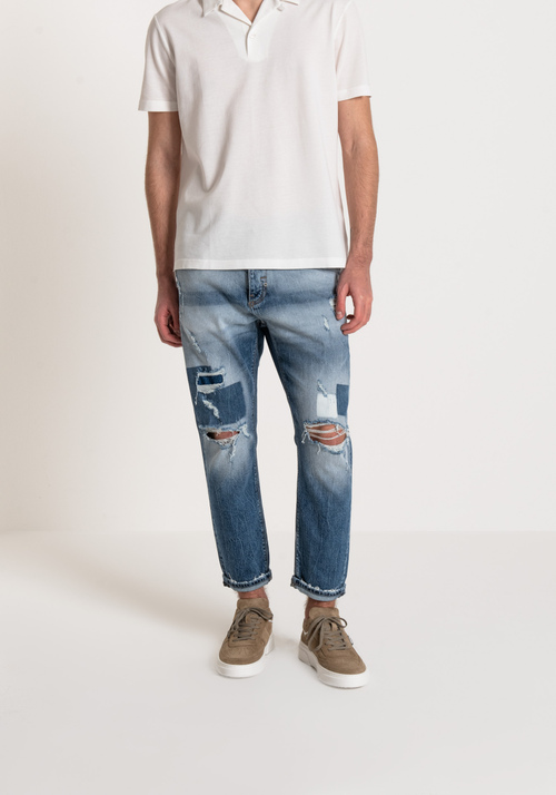 SLIM-FIT ANKLE-LENGTH “ARGON” JEANS IN COMFY DENIM - Jeans | Antony Morato Online Shop