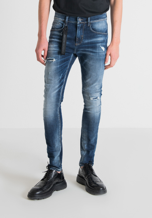 “KENNY” CARROT FIT JEANS IN STRETCH DENIM - Men's Carrot Fit Jeans | Antony Morato Online Shop