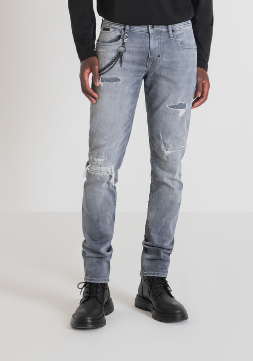 JEANS TAPERED FIT “IGGY” IN STRETCH DENIM - Jeans uomo | Antony Morato Online Shop