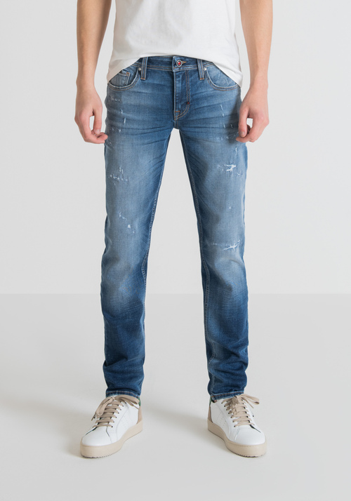 "OZZY" TAPERED-FIT JEANS IN STRETCH DENIM - Jeans | Antony Morato Online Shop