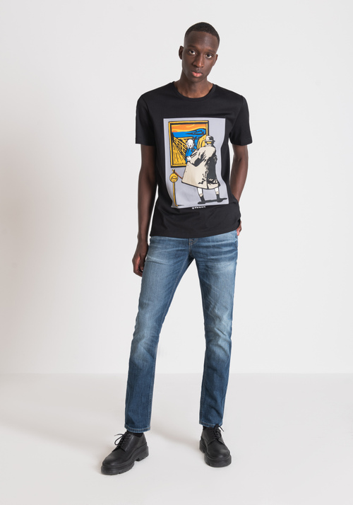 JEANS TAPERED „OZZY” AUS DENIM IN VINTAGE-OPTIK - Jeans | Antony Morato Online Shop